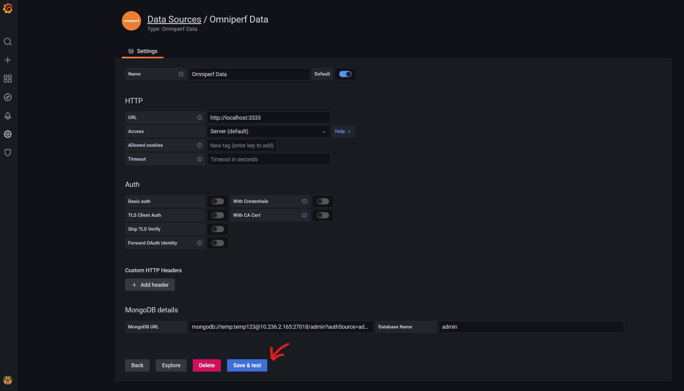 Datasource Settings